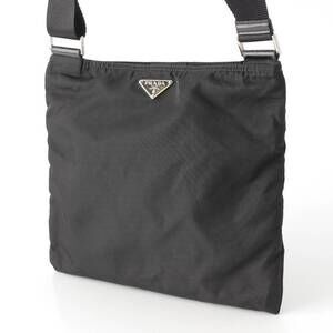 Prada Triangle Shoulder Bag Black Logo